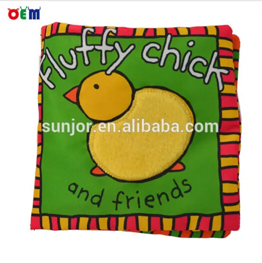 Custom new cute baby cartoon story cloth book for babies educational cloth book
