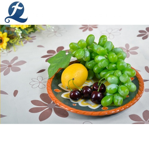 Decorative Hand Painting Dessert Dish Ceramic Fruit Plate