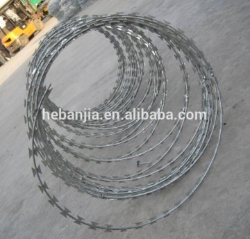 ANJIA electric galvanized razor wire fencing price