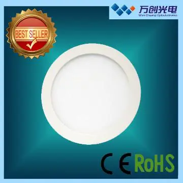 Recessed 8\'\' 18W led round panel light with 3 years warranty