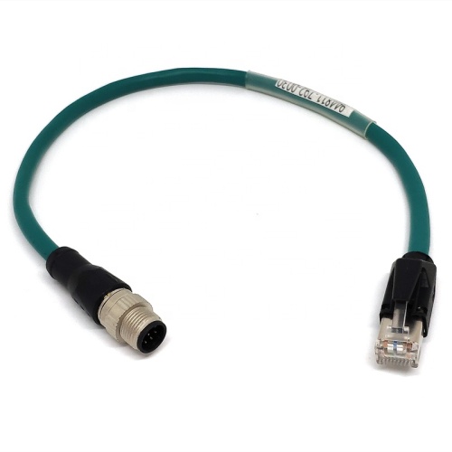 RJ45 to M12 4-Pin Male Adapter D-coded connector