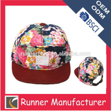 2014 best sell women snapback cap with flower winter cap wholesale