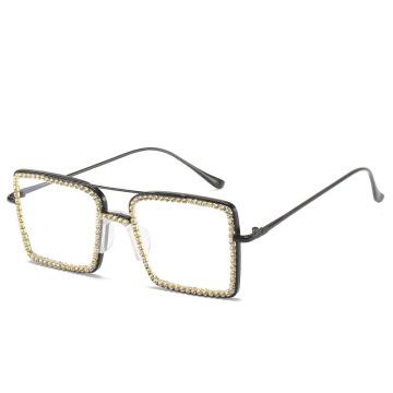 BOOM Luxury Rhinestone Glasses Frames Shades Diamond Sunglasses for Women