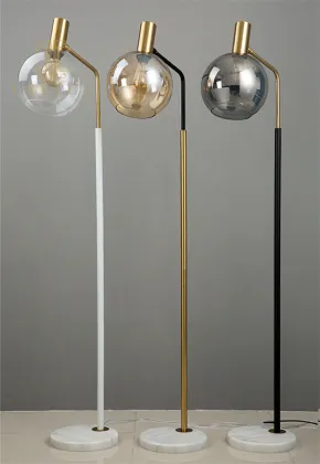 Classic glass lampshade hotel floor lamp
