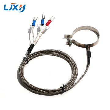 LJXH 40mm Circle Hoop Clamp K Type Thermocouple & PT100 Temperature Sensor Probe