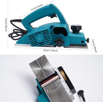 Cisvis 220V 800W Industrial Portable Electric Wood Planer