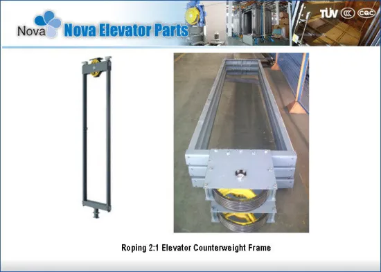 Roping 2:1 Elevator Counterweight Frame,lift Counterweight Frame