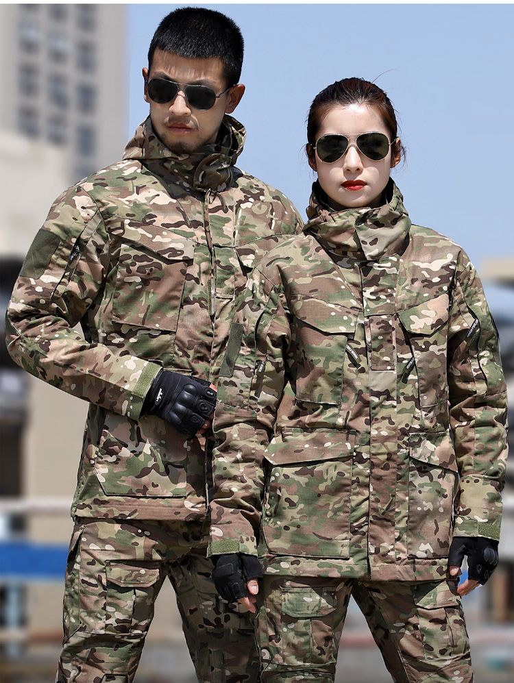 Camouflage Jacket And Pants Sets