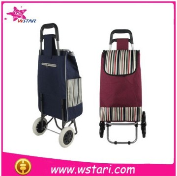 Promotional folding shopping laundry trolley cart