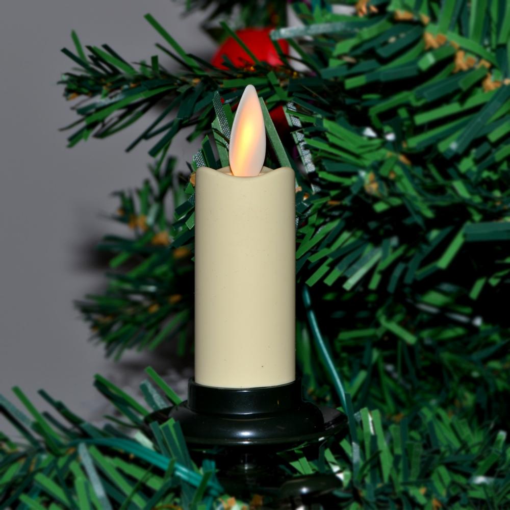 Velas de janela sem chama com led elétrico de árvore de natal