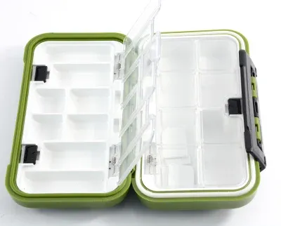 Outdoor Fishing Bait Lure Case Plastic Fly Fishing Tackle Box