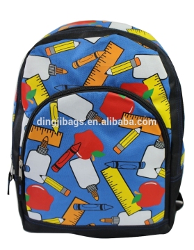 Cheap Cute Stationery Print Backpack