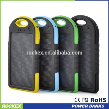 Portable Solar charger 5000mah with led light