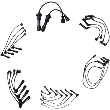 High Performance Spark Plug Cable Set for Hyundai and Kia Vehicles: OEM Parts Matching 27501-23b70, 27501-26d00, 27501-39b00, 27501-24c10