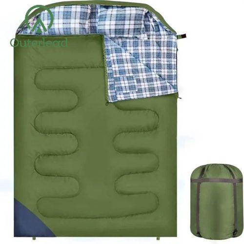 Outdoor Camping Two Person Sleeping Bag For Couple