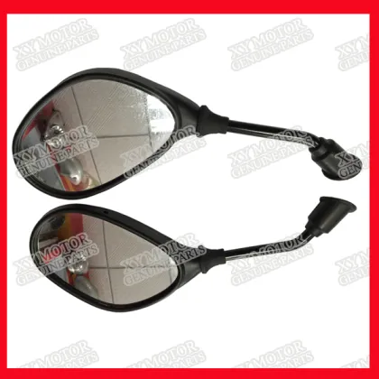Original Motorcycle Mirrors Black, Genuine Mirrors for Motorcycle, Stardard Black Motorcycycle Mirrors