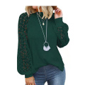 Women`s Long Sleeve Tops Lace