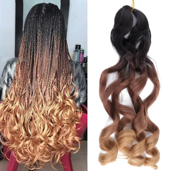 Wholesale Spanish Curly Braids Hair  Deep Curly Cheap Wavy Braiding Hair Spiral Curl Hair Twist Pre Stretched