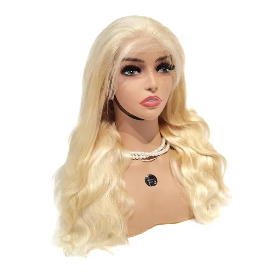 wholesale 613 BodyWave Hd Lace Wigs Human Hair Vendors Virgin Hair Transparent Full Lace Wig Blonde Body Wave Lace Frontal Wig
