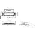 0.8mm straight plug board to board connector