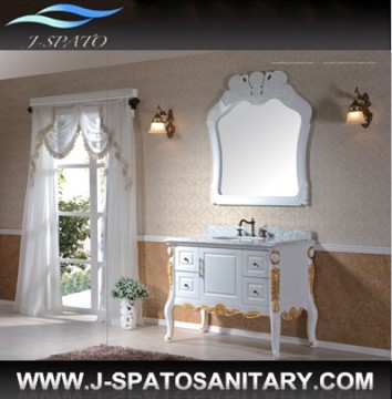 China Classical Vanity Solid Wood Bathroom Cabinet (JS-E106)