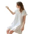 Lightweight Gown Princess Nightdress Women Cotton Nightgowns Vintage Gown Princess Nightdress Factory