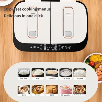 Double Pot 2.5L Smart Rice Cooker