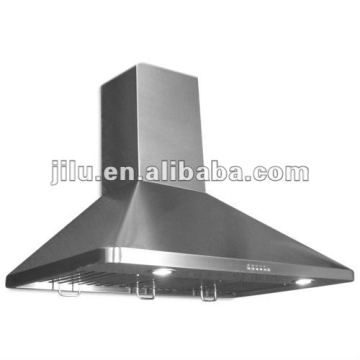 Baffle filter chimney hood