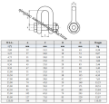 Type d&#39;US Forged Bolt Type G2150 Manille de chaîne