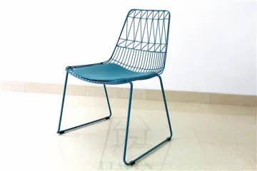 Restaurant Metal Wire Stackable Chair
