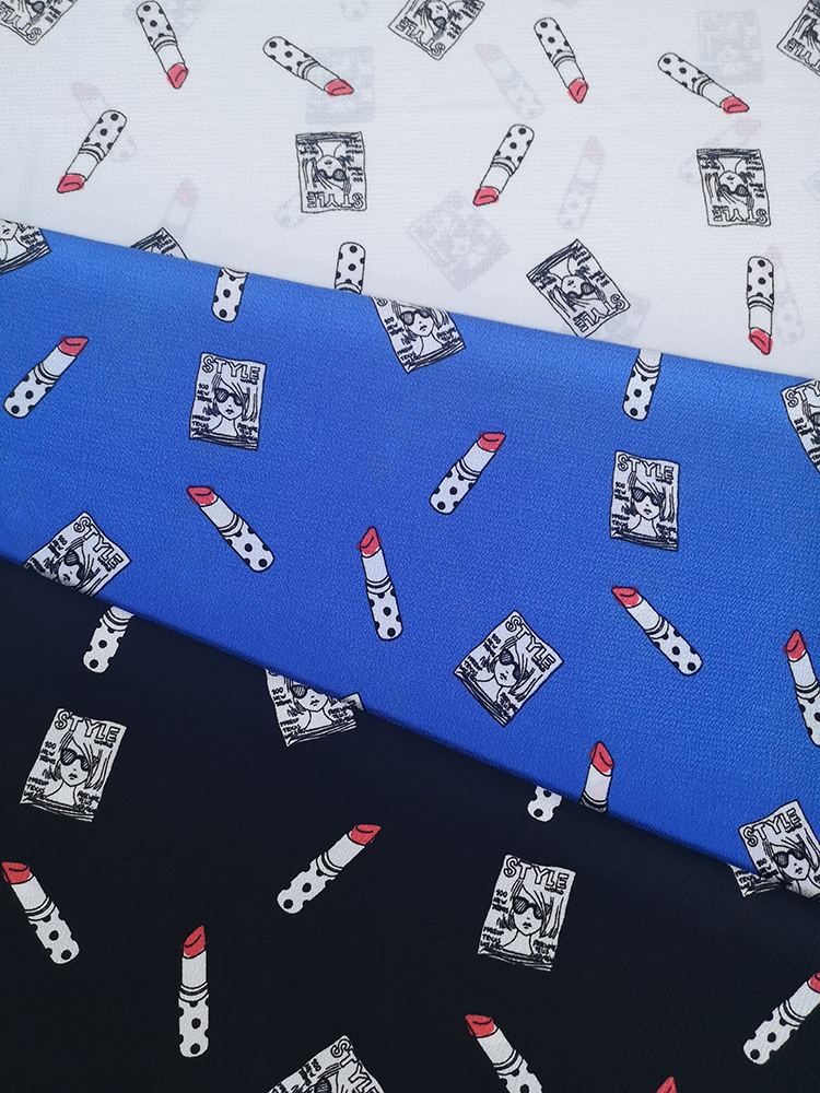 Interest Polyester Bubble Chiffon Printing Fabric