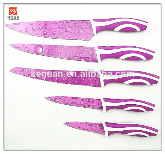 KS-151 5pcs utility knife set with non-stick color blade