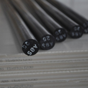 Solid Customized Size ABS Black Round Rods