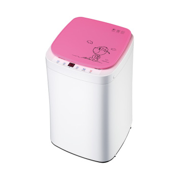 Pink Mini 3KG Fully Automatic Washing Machine