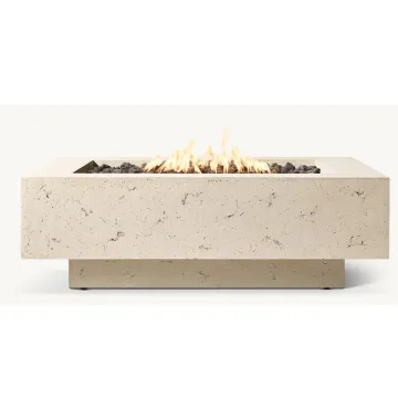 Factory Price Outdoor Courtyard Square Fire Table Leisure Style Natural Gas Fire Pit