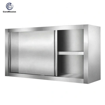 Sliding Door Stainless Steel Restaurant Wall Hanging Cabinet China Manufacturer Sliding Door Stainless Steel Restaurant, Stainless Steel Wall Cabinets With Glass Doors