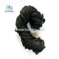 Heat resistant lightweight carbon fiber braided package rope