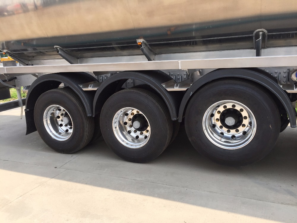 Air suspension Aluminium alloy fuel tank semi-trailer