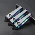Natural Quartz Smoking Pipe Crystal Point Wand Healing Crystal GemstoneWith Metal Filter Wholesale Price 1PC