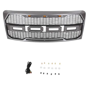 Front Upper Radiator Grille Car Body Kit Fit for Ford F150 2013