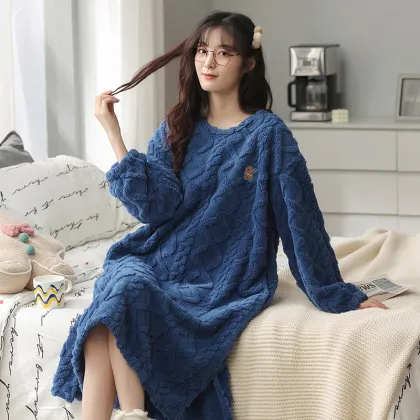 Women's skirt coral velvet thick