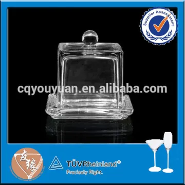 New design machine pressed glass cake dome cover