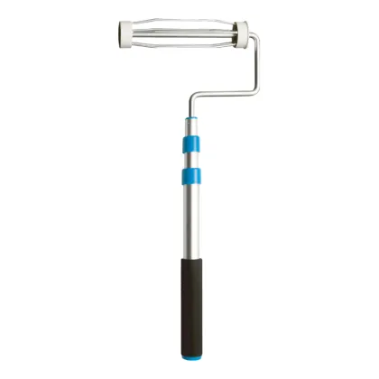 telescopic roller frame for interior wall coating