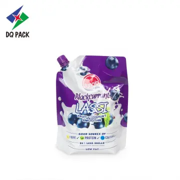 Milk flexible packaging stand up pouch with spout