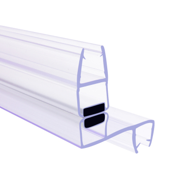 High Quality PVC Waterproof Seal Strip for Transparent Shower Room Doors: Compatible with 6mm, 8mm, and 10mm Glass