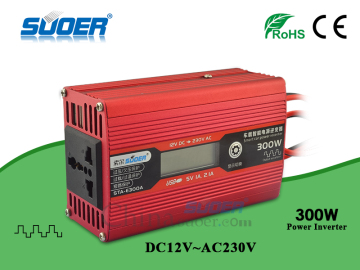 Suoer 300w Car Power Inverter 12V DC to 230V AC Inverter
