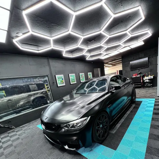 6500K LED Hexagon Garage Light for Car Shops
