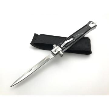 Blank Blade Combat Camping Knife Folde Lommekniv