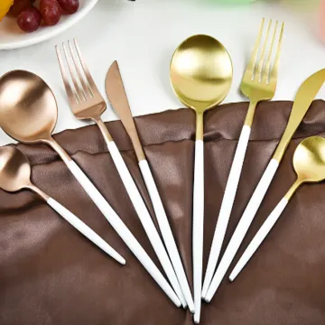 Gold Cutlery Set Stainless Steel Flatware