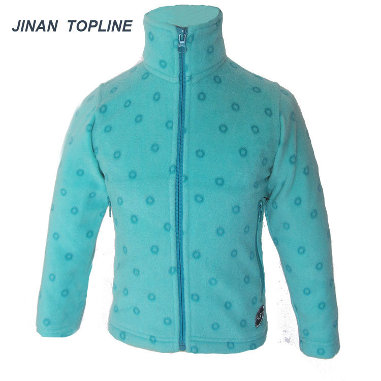 Girls Printed Fleece Jacket Soft